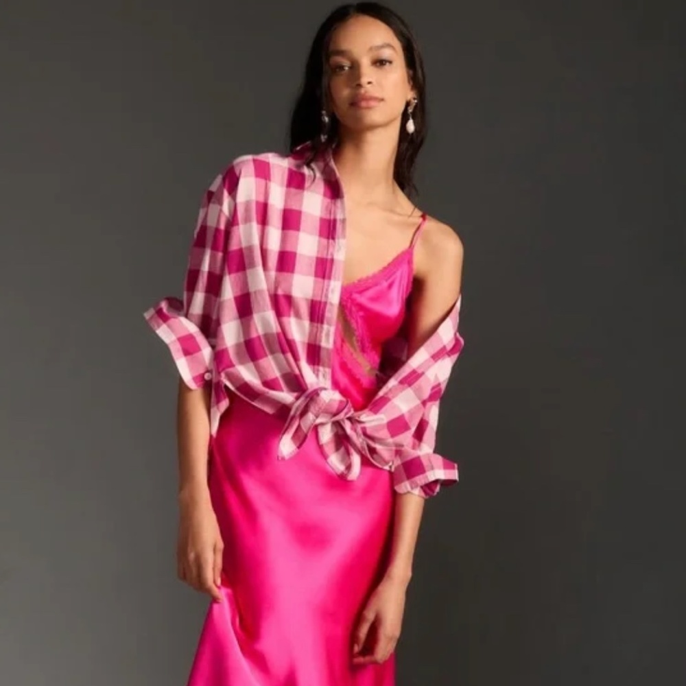 NWT-Maeve for Anthropologie- Bennet Buttondown Buffalo Check